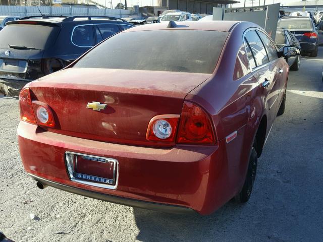 1G1ZC5E08CF228584 - 2012 CHEVROLET MALIBU 1LT RED photo 4