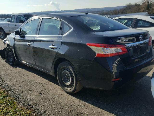 3N1AB7AP1DL688735 - 2013 NISSAN SENTRA S BLACK photo 3