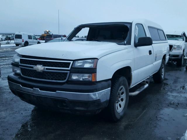 3GCEK14X17G253993 - 2007 CHEVROLET SILVERADO WHITE photo 2