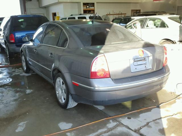 WVWAD63BX5P050508 - 2005 VOLKSWAGEN PASSAT GLS GRAY photo 3