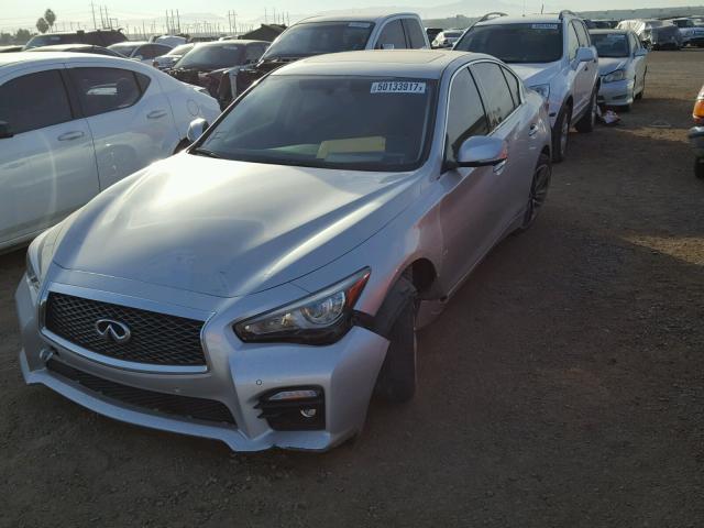 JN1BV7APXEM683357 - 2014 INFINITI Q50 BASE SILVER photo 2