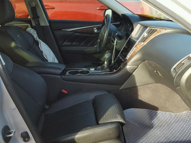 JN1BV7APXEM683357 - 2014 INFINITI Q50 BASE SILVER photo 5