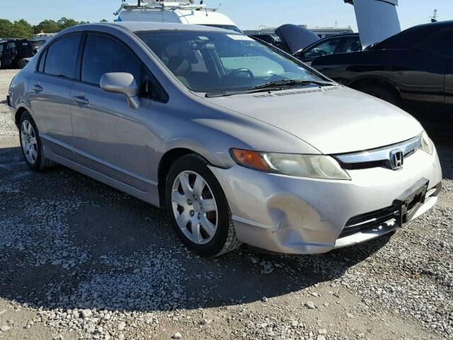 1HGFA16568L051062 - 2008 HONDA CIVIC LX GRAY photo 1