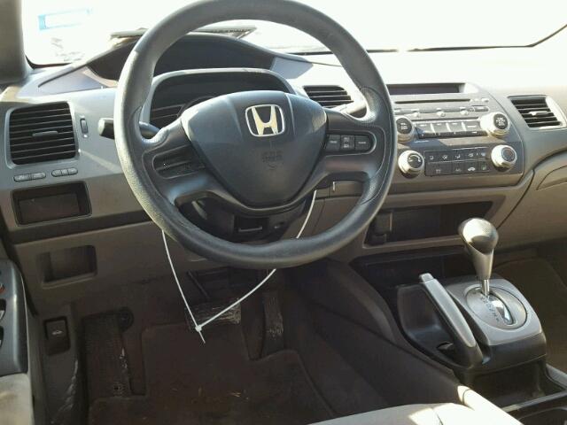 1HGFA16568L051062 - 2008 HONDA CIVIC LX GRAY photo 9