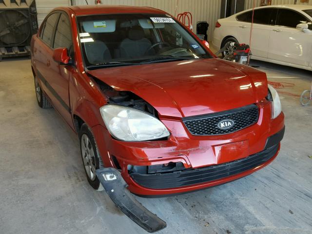 KNADE123376259232 - 2007 KIA RIO BASE ORANGE photo 1