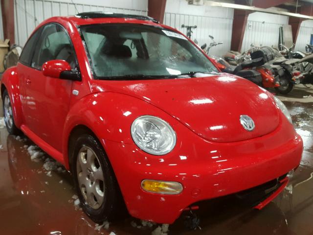 3VWCB21C12M446988 - 2002 VOLKSWAGEN NEW BEETLE RED photo 1