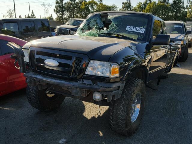 1FTYR44U66PA09654 - 2006 FORD RANGER SUP BLACK photo 2