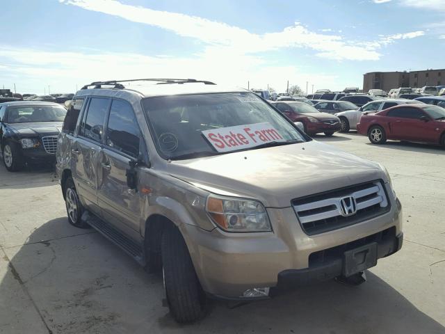 5FNYF28447B028271 - 2007 HONDA PILOT EX GOLD photo 1