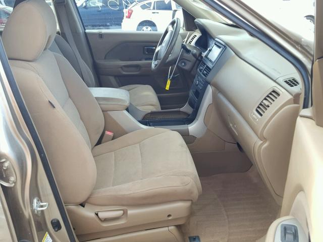 5FNYF28447B028271 - 2007 HONDA PILOT EX GOLD photo 5