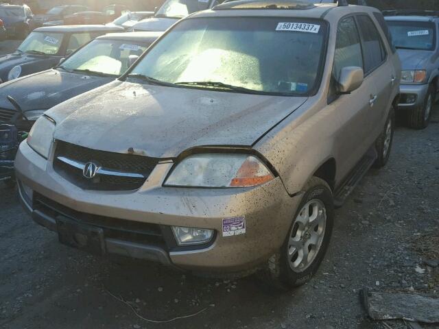 2HNYD18811H505026 - 2001 ACURA MDX TOURIN TAN photo 2