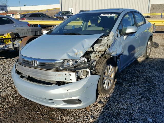 19XFB2F83CE048939 - 2012 HONDA CIVIC EX ლურჯი ფოტო 2