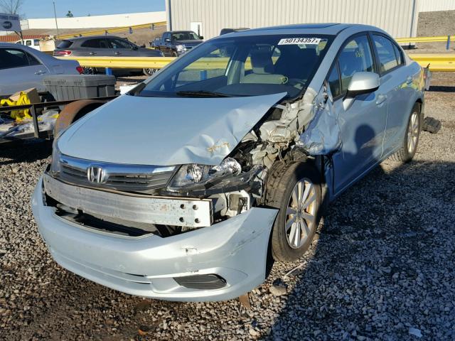 19XFB2F83CE048939 - 2012 HONDA CIVIC EX BLUE photo 2