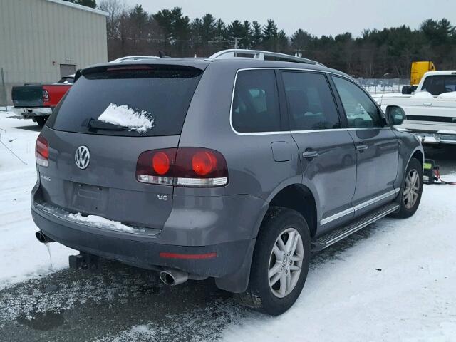 WVGBE77L48D049933 - 2008 VOLKSWAGEN TOUAREG 2 GRAY photo 4