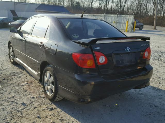 2T1BR32E03C134865 - 2003 TOYOTA COROLLA CE BLACK photo 3