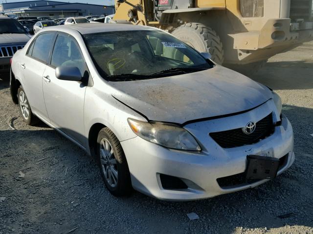 1NXBU40E69Z051116 - 2009 TOYOTA COROLLA BA SILVER photo 1