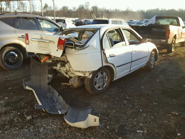 1HGES16112L016507 - 2002 HONDA CIVIC DX WHITE photo 4