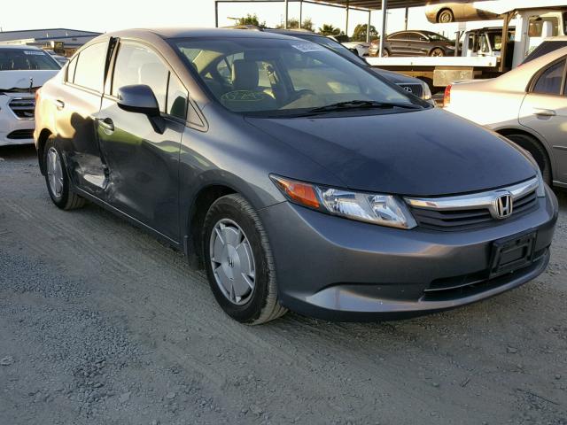 2HGFB2F66CH527361 - 2012 HONDA CIVIC HF GRAY photo 1