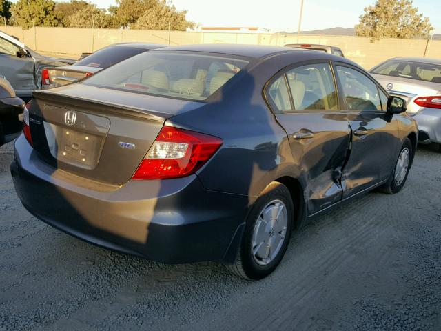 2HGFB2F66CH527361 - 2012 HONDA CIVIC HF GRAY photo 4