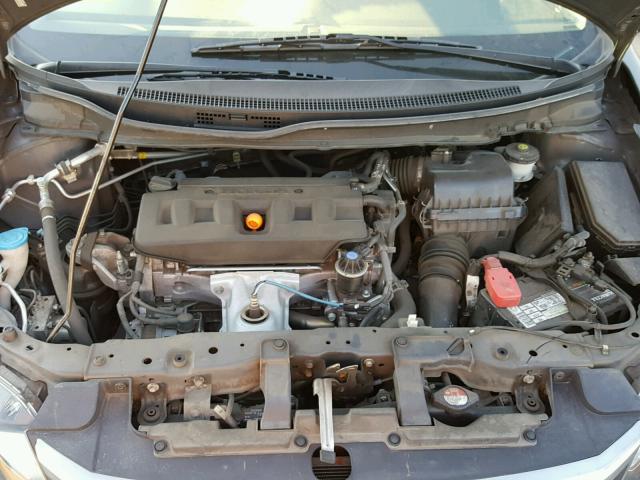 2HGFB2F66CH527361 - 2012 HONDA CIVIC HF GRAY photo 7