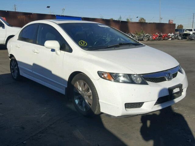 2HGFA1F93AH519416 - 2010 HONDA CIVIC EXL WHITE photo 1