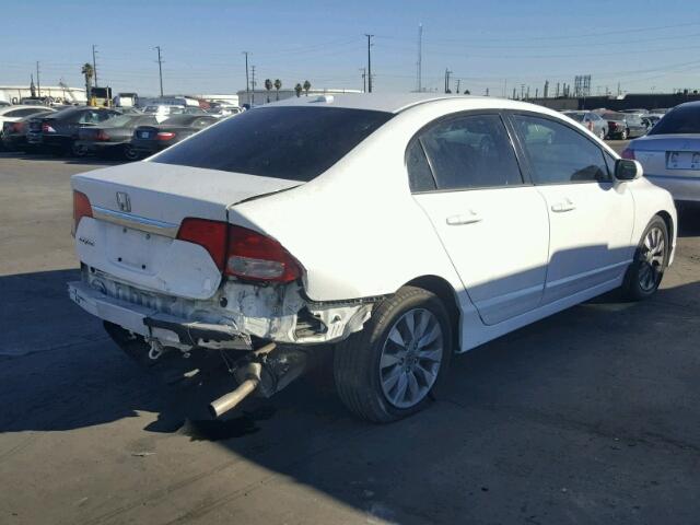 2HGFA1F93AH519416 - 2010 HONDA CIVIC EXL WHITE photo 4