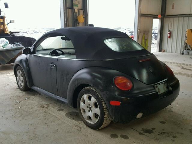 3VWCK21Y13M312334 - 2003 VOLKSWAGEN NEW BEETLE 黑色 照片 3