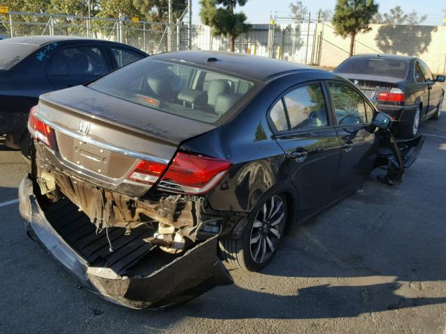 2HGFB2F92EH523515 - 2014 HONDA CIVIC EXL 棕色 照片 4
