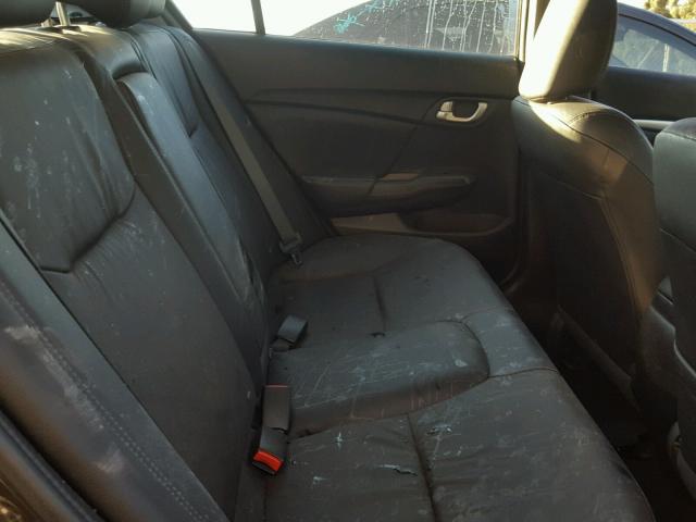 2HGFB2F92EH523515 - 2014 HONDA CIVIC EXL 棕色 照片 6