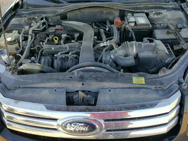 3FAHP07Z29R190986 - 2009 FORD FUSION SE BLACK photo 7