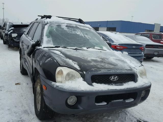 KM8SC73D14U679388 - 2004 HYUNDAI SANTA FE G BLACK photo 1