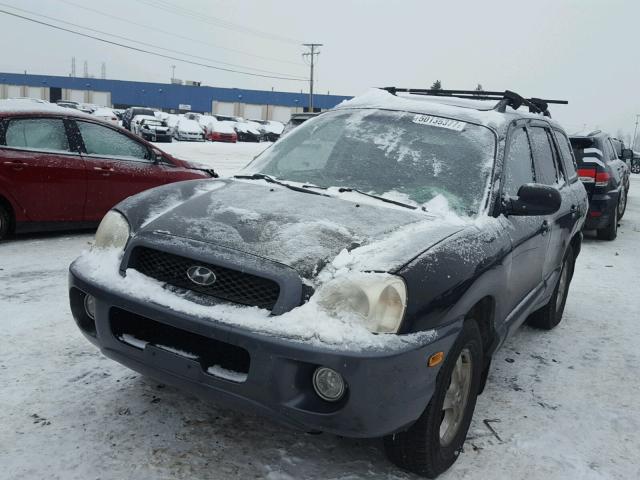 KM8SC73D14U679388 - 2004 HYUNDAI SANTA FE G BLACK photo 2