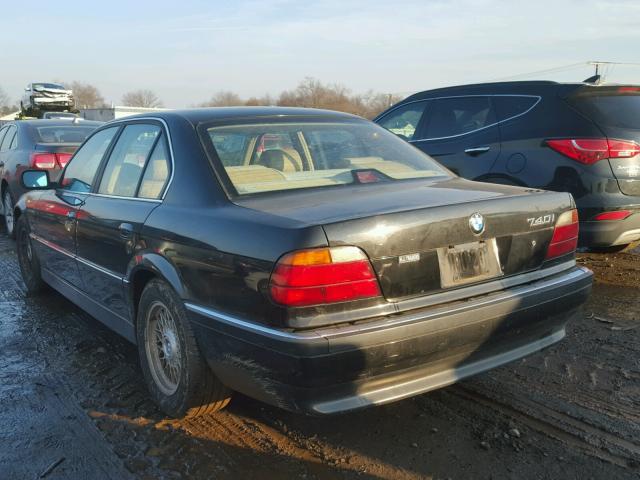 WBAGF8326WDL53706 - 1998 BMW 740 I AUTO BLACK photo 3