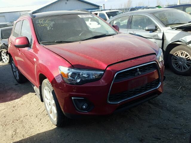 4A4AR4AU6DE014098 - 2013 MITSUBISHI OUTLANDER RED photo 1