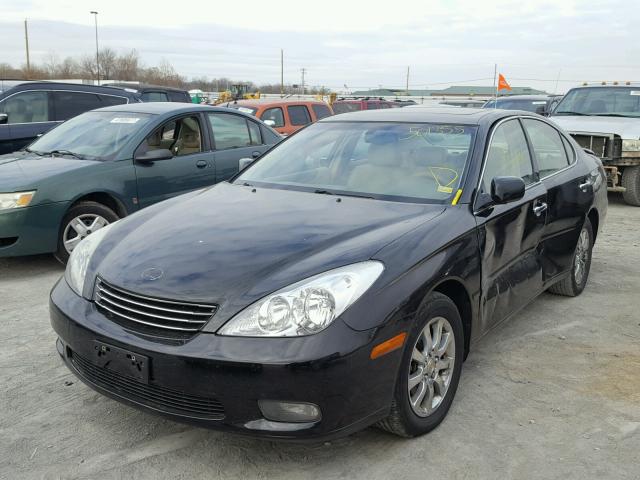 JTHBA30G340001703 - 2004 LEXUS ES 330 BLACK photo 2