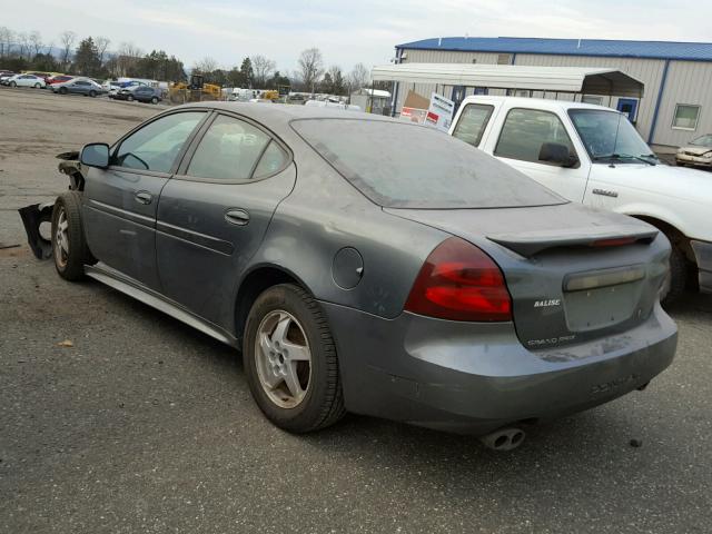 2G2WP522641374256 - 2004 PONTIAC GRAND PRIX GRAY photo 3