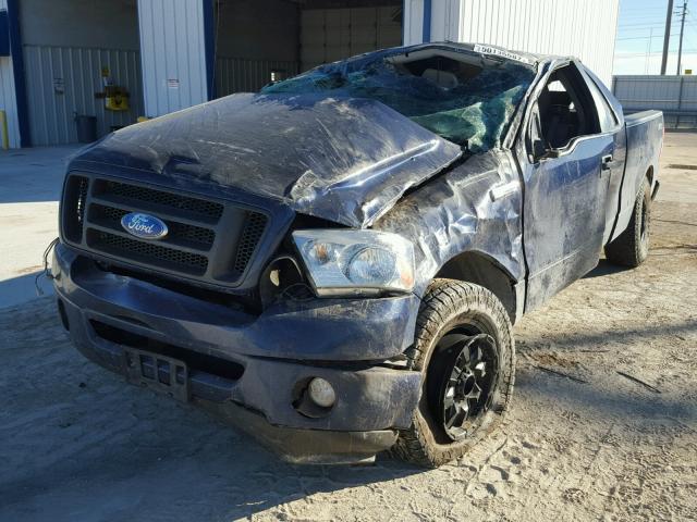 1FTRX12WX8KE93048 - 2008 FORD F150 BLUE photo 2