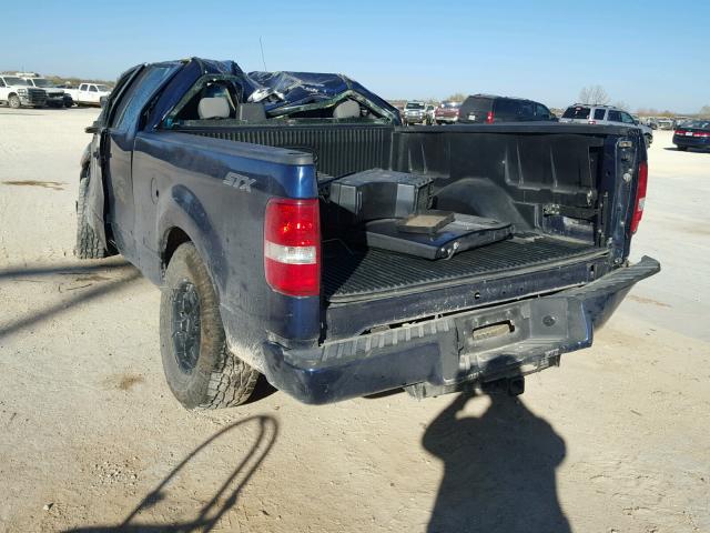 1FTRX12WX8KE93048 - 2008 FORD F150 BLUE photo 3