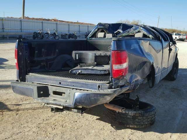 1FTRX12WX8KE93048 - 2008 FORD F150 BLUE photo 4