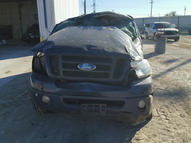 1FTRX12WX8KE93048 - 2008 FORD F150 BLUE photo 9