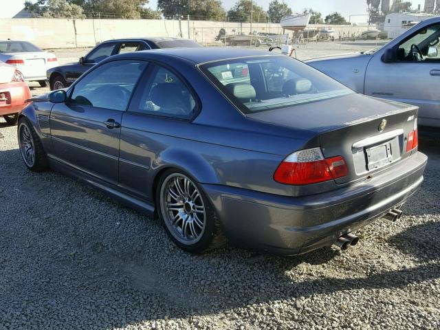WBSBL93411JR10831 - 2001 BMW M3 CI GRAY photo 3