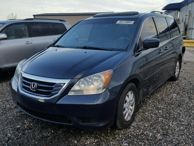 5FNRL3H70AB047792 - 2010 HONDA ODYSSEY EX BLUE photo 2