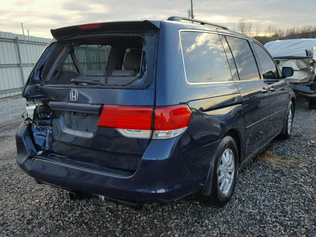 5FNRL3H70AB047792 - 2010 HONDA ODYSSEY EX BLUE photo 4