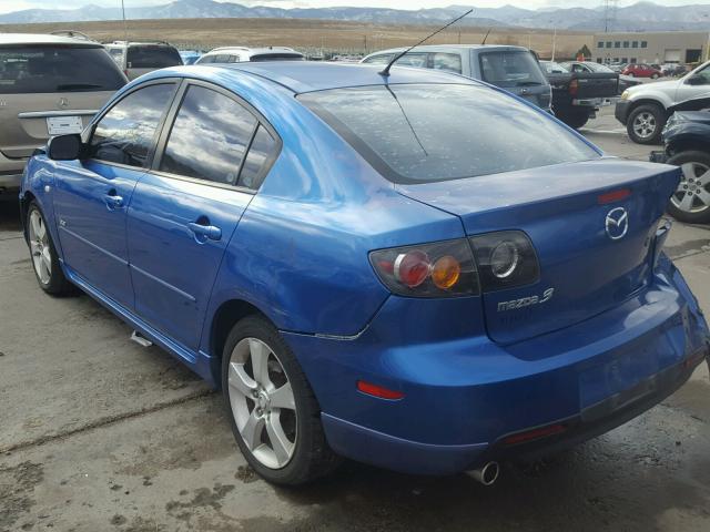 JM1BK323551304132 - 2005 MAZDA 3 S BLUE photo 3