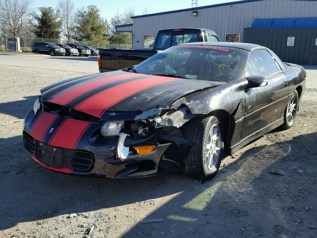 2G1FP22K712119995 - 2001 CHEVROLET CAMARO BLACK photo 2