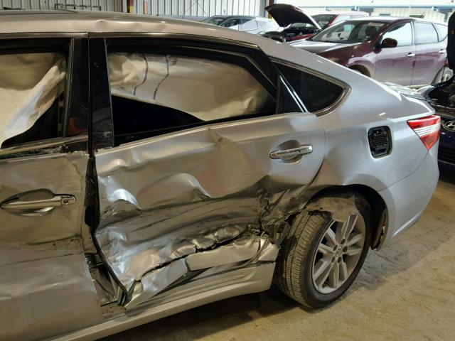 4T1BK1EB4FU144666 - 2015 TOYOTA AVALON XLE SILVER photo 9