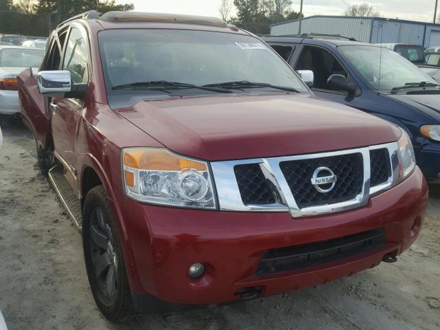 5N1AA08C68N621835 - 2008 NISSAN ARMADA SE RED photo 1