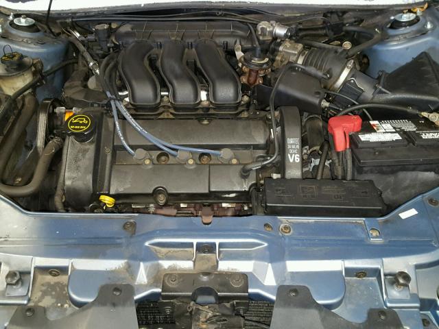 1FAHP56S01G254097 - 2001 FORD TAURUS SEL BLUE photo 7