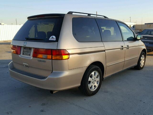 2HKRL18612H576196 - 2002 HONDA ODYSSEY EX BEIGE photo 4