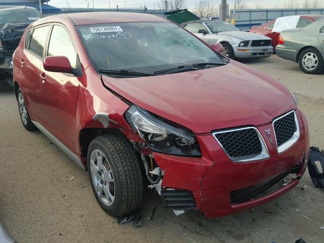 5Y2SP670X9Z409905 - 2009 PONTIAC VIBE RED photo 1