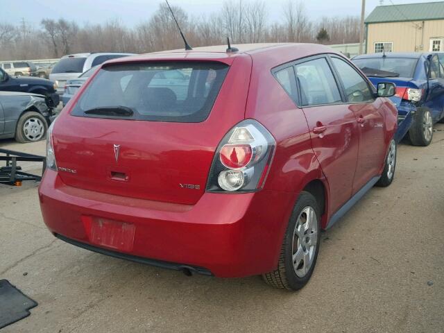 5Y2SP670X9Z409905 - 2009 PONTIAC VIBE RED photo 4